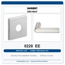 Sargent 8228 EE Trim Dummy Trim Deadlock Mortise Deadbolt | LA Keyway, Grade 1 Commercial