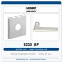 Sargent 8230 EF Trim Dummy Trim Deadlock Mortise Deadbolt | LA Keyway, Grade 1 Commercial