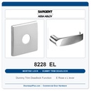 Sargent 8228 EL Trim Dummy Trim Deadlock Mortise Deadbolt | LA Keyway, Grade 1 Commercial