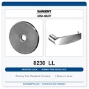 Sargent 8230 LL Trim Dummy Trim Deadlock Mortise Deadbolt | LA Keyway, Grade 1 Commercial