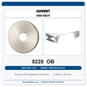 Sargent 8228 OB Trim Dummy Trim Deadlock Mortise Deadbolt | LA Keyway, Grade 1 Commercial