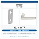 Sargent 8228 WTF Trim Dummy Trim Deadlock Mortise Deadbolt | LA Keyway, Grade 1 Commercial