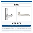 Sargent 8251 FEA Trim Storeroom Deadbolt Mortise Lockset | LA Keyway, Grade 1 Commercial