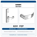 Sargent 8251 FEP Trim Storeroom Deadbolt Mortise Lockset | LA Keyway, Grade 1 Commercial