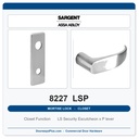Sargent 8227 LSP Trim Closet or Storeroom Mortise Lockset | LA Keyway, Grade 1 Commercial