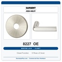 Sargent 8227 OE Trim Closet or Storeroom Mortise Lockset | LA Keyway, Grade 1 Commercial