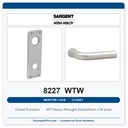 Sargent 8227 WTW Trim Closet or Storeroom Mortise Lockset | LA Keyway, Grade 1 Commercial