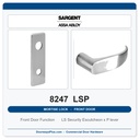 Sargent 8247 LSP Mortise Lockset | Front Door & Apartment Corridor | Grade 1 LA Keyway