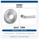 Sargent 8247 TRR Trim Front Door or Apartment Corridor Door Mortise Lockset | LA Keyway, Grade 1 Commercial