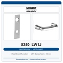 Sargent 8250 LW1J Trim Hotel Guest Mortise Lockset | LA Keyway, Grade 1 Commercial