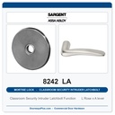 Sargent 8242 LA Trim Classroom Security Intruder Latchbolt Mortise Lockset | LA Keyway, Grade 1 Commercial
