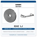 Sargent 8242 LJ Trim Classroom Security Intruder Latchbolt Mortise Lockset | LA Keyway, Grade 1 Commercial