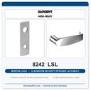 Sargent 8242 LSL Trim Classroom Security Intruder Latchbolt Mortise Lockset | LA Keyway, Grade 1 Commercial