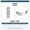 Sargent 8242 LSP Trim Classroom Security Intruder Latchbolt Mortise Lockset | LA Keyway, Grade 1 Commercial