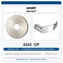 Sargent 8242 OP Trim Classroom Security Intruder Latchbolt Mortise Lockset | LA Keyway, Grade 1 Commercial