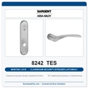 Sargent 8242 TES Trim Classroom Security Intruder Latchbolt Mortise Lockset | LA Keyway, Grade 1 Commercial