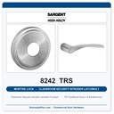Sargent 8242 TRS Trim Classroom Security Intruder Latchbolt Mortise Lockset | LA Keyway, Grade 1 Commercial
