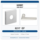 Sargent 8217 EF Trim Asylum or Institutional Mortise Lockset | LA Keyway, Grade 1 Commercial