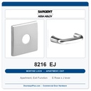 Sargent 8216 EJ Trim Apartment, Exit or Public Restroom Mortise Lockset | LA Keyway, Grade 1 Commercial