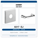 Sargent 8217 EJ Trim Asylum or Institutional Mortise Lockset | LA Keyway, Grade 1 Commercial