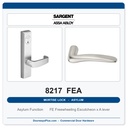 Sargent 8217 FEA Trim Asylum or Institutional Mortise Lockset | LA Keyway, Grade 1 Commercial