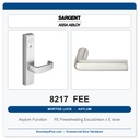 Sargent 8217 FEE Trim Asylum or Institutional Mortise Lockset | LA Keyway, Grade 1 Commercial