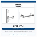 Sargent 8217 FEJ Trim Asylum or Institutional Mortise Lockset | LA Keyway, Grade 1 Commercial