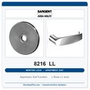 Sargent 8216 LL Trim Apartment, Exit or Public Restroom Mortise Lockset | LA Keyway, Grade 1 Commercial