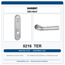 Sargent 8216 TER Trim Apartment, Exit or Public Restroom Mortise Lockset | LA Keyway, Grade 1 Commercial