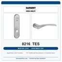 Sargent 8216 TES Trim Apartment, Exit or Public Restroom Mortise Lockset | LA Keyway, Grade 1 Commercial