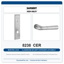 Sargent 8238 CER Trim Classroom Security Intruder Latchbolt Mortise Lockset | LA Keyway, Grade 1 Commercial