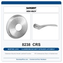 Sargent 8238 CRS Trim Classroom Security Intruder Latchbolt Mortise Lockset | LA Keyway, Grade 1 Commercial
