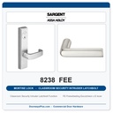 Sargent 8238 FEE Trim Classroom Security Intruder Latchbolt Mortise Lockset | LA Keyway, Grade 1 Commercial
