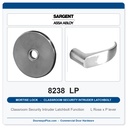 Sargent 8238 LP Trim Classroom Security Intruder Latchbolt Mortise Lockset | LA Keyway, Grade 1 Commercial