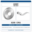 Sargent 8259 CRG Trim School Security Mortise Lockset | LA Keyway, Grade 1 Commercial