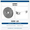 Sargent 8259 LB Trim School Security Mortise Lockset | LA Keyway, Grade 1 Commercial