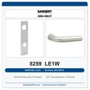 Sargent 8259 LE1W Trim School Security Mortise Lockset | LA Keyway, Grade 1 Commercial