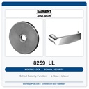 Sargent 8259 LL Trim School Security Mortise Lockset | LA Keyway, Grade 1 Commercial