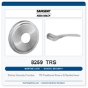 Sargent 8259 TRS Trim School Security Mortise Lockset | LA Keyway, Grade 1 Commercial