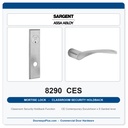 Sargent 8290 CES Trim Classroom Security Holdback Mortise Lockset | LA Keyway, Grade 1 Commercial