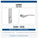 Sargent 8292 CES Trim All Purpose Holdback Mortise Lockset | LA Keyway, Grade 1 Commercial