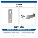Sargent 8290 LSL Trim Classroom Security Holdback Mortise Lockset | LA Keyway, Grade 1 Commercial