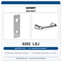 Sargent 8292 LSJ Trim All Purpose Holdback Mortise Lockset | LA Keyway, Grade 1 Commercial