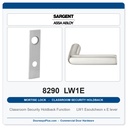 Sargent 8290 LW1E Trim Classroom Security Holdback Mortise Lockset | LA Keyway, Grade 1 Commercial