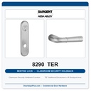 Sargent 8290 TER Trim Classroom Security Holdback Mortise Lockset | LA Keyway, Grade 1 Commercial
