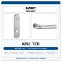 Sargent 8292 TER Trim All Purpose Holdback Mortise Lockset | LA Keyway, Grade 1 Commercial