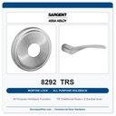 Sargent 8292 TRS Trim All Purpose Holdback Mortise Lockset | LA Keyway, Grade 1 Commercial