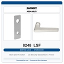Sargent 8248 LSF Trim Store Door Mortise Lockset | LA Keyway, Grade 1 Commercial