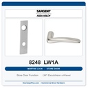 Sargent 8248 LW1A Trim Store Door Mortise Lockset | LA Keyway, Grade 1 Commercial