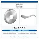 Sargent 8229 CRY Trim Dummy Trim Deadlock Mortise Deadbolt | LA Keyway, Grade 1 Commercial